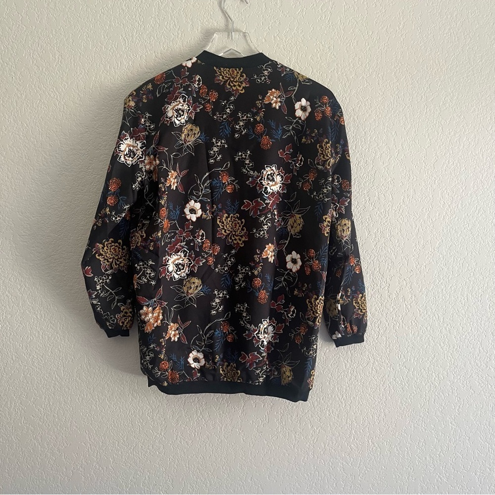 SOPHIE RUE Floral Bomber Jacket Size Small - Picture 6 of 9